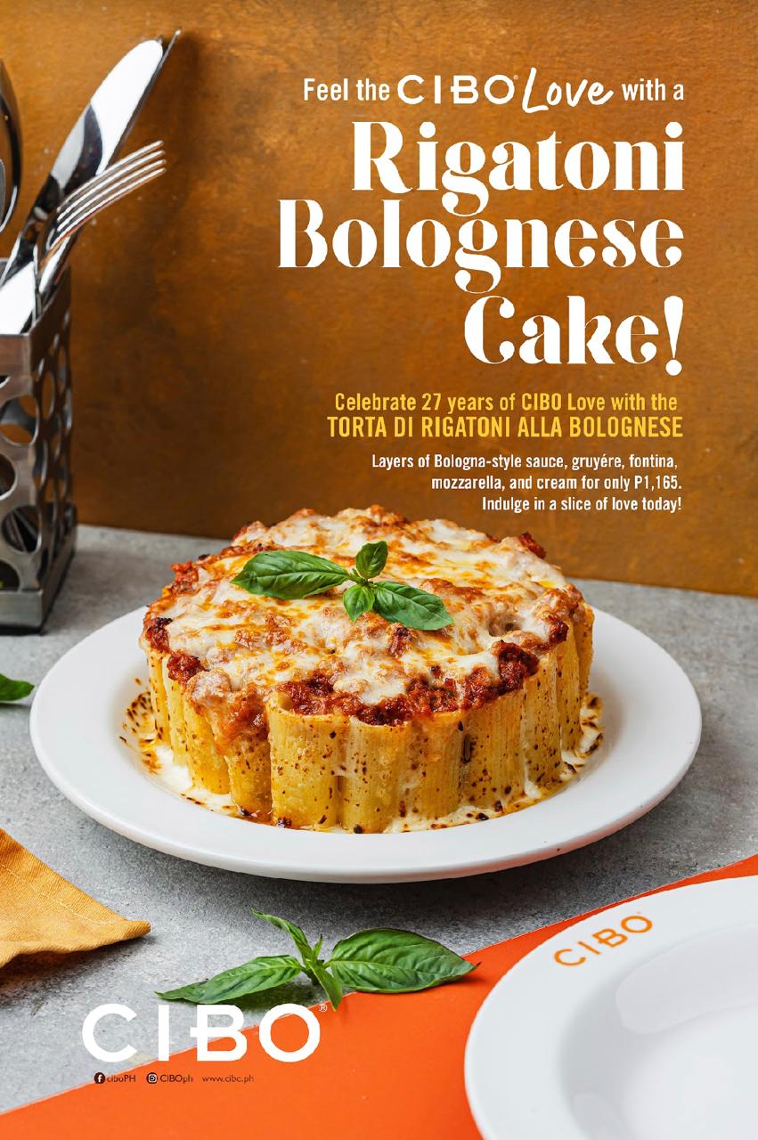 RIGATONI BOLOGNESE CAKE.